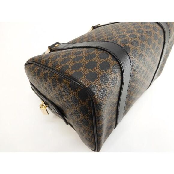 Celine Hardware Gold Leather Black Triomphe Speedy 25 Tote Bag Handbag - Picture 5 of 8